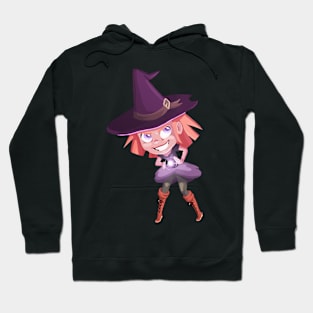 Little Purple Witch Girl Hoodie